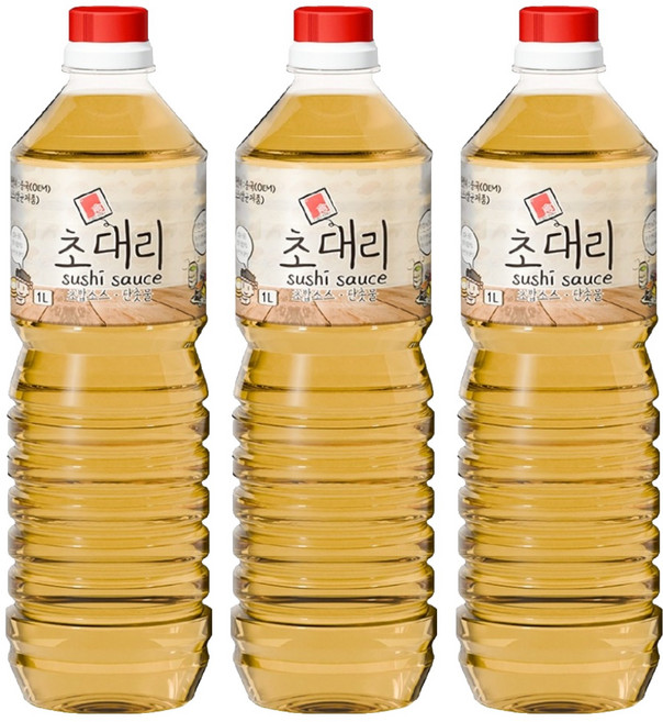 카쿠카쿠 초대리 소스, 1L, 3개