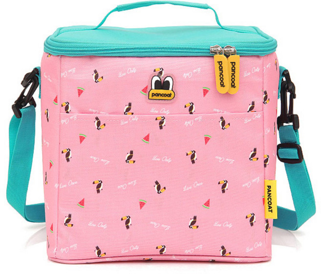 팬콧 트로피칼사각 도시락 보냉가방 PN267, 혼합색상, 1개