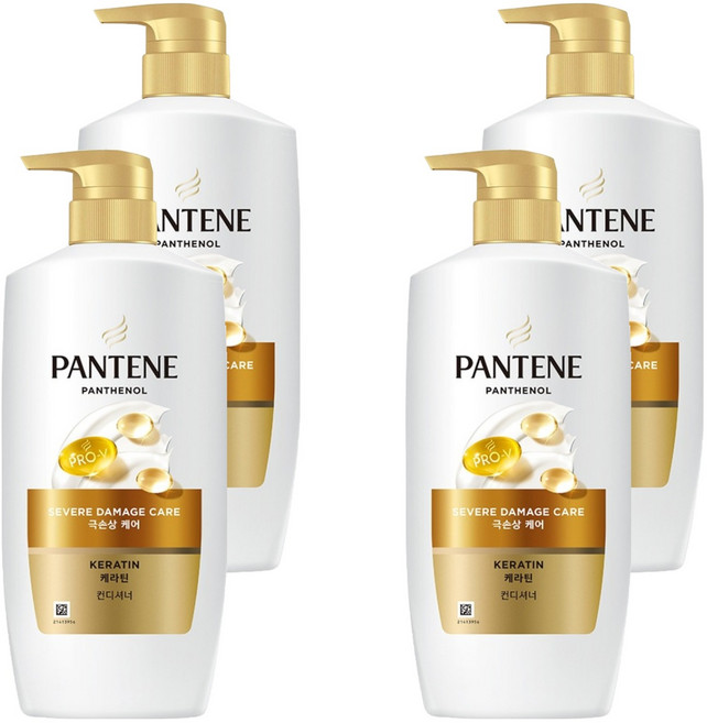 PANTENE 潘婷 角蛋白極度受損修護潤髮乳 果香花香, 750ml, 4個