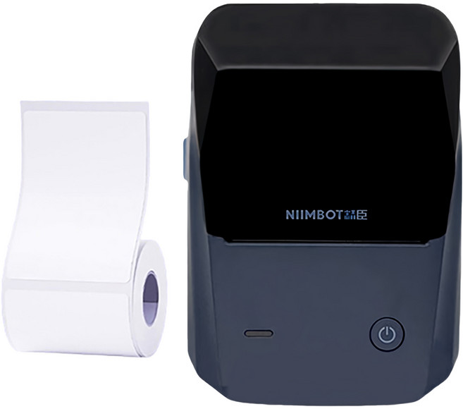 NIIMBOT 標籤機 附標籤紙 B1, 1組, 湖藍灰