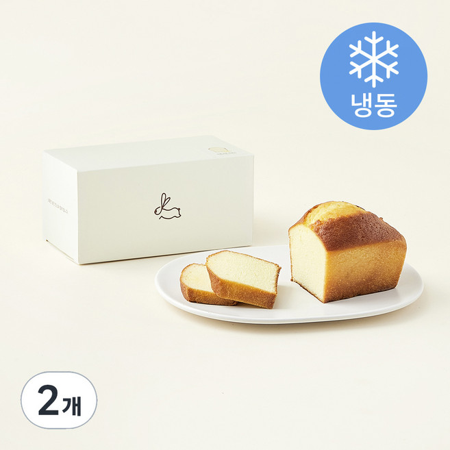 한스케익 상큼 레몬 파운드 (냉동) + 쇼핑백, 290g, 2개