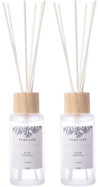 HOLA 和樂家居 Pure Life 覓靜系列 室內擴香, 青梨小蒼蘭, 120ml, 2瓶