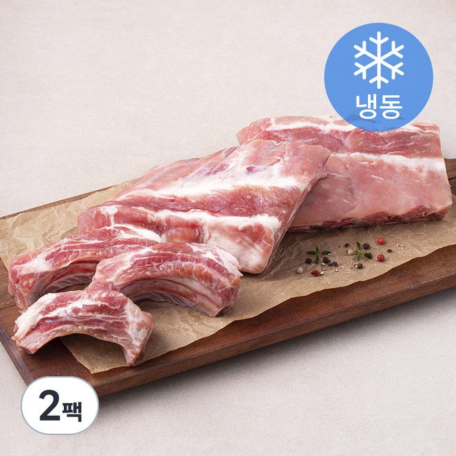 6다이닝 스페인산 돈등갈비 (냉동), 1.6kg, 2팩