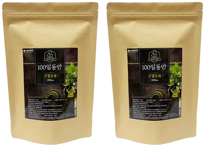 정앤정 100일동안 구절초차 삼각티백, 1.2g, 100개입, 2개