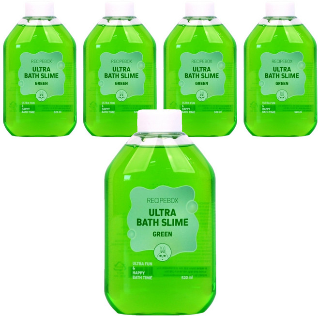 레시피박스 울트라 바스 슬라임 클렌저 그린, 520ml, 5개