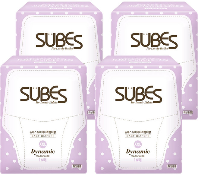 슈베스 다이나믹 플러스 팬티형 기저귀 아동공용, 점보형(2XL), 64매