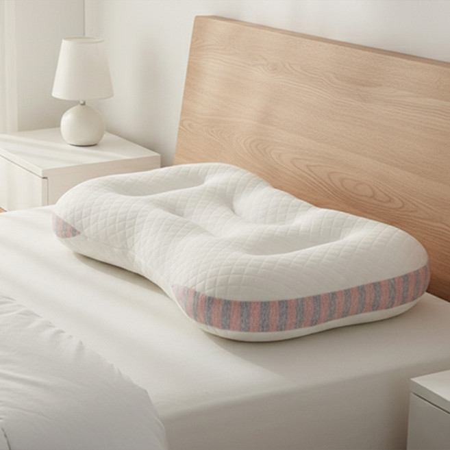 일상나눔 딥 슬립 소프트 경추 베개, 핑크, 1개