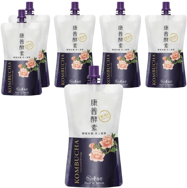 mysa 慢活匠 康普酵素 普洱 150ml 袋裝即飲, 6包, 1包