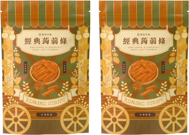 Green Market 菓青市集 五香蒟蒻條, 200g, 2包