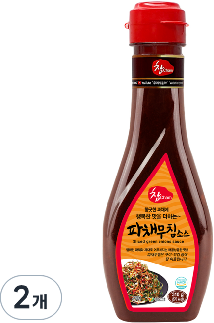 우리식품 파채무침 소스, 310g, 2개