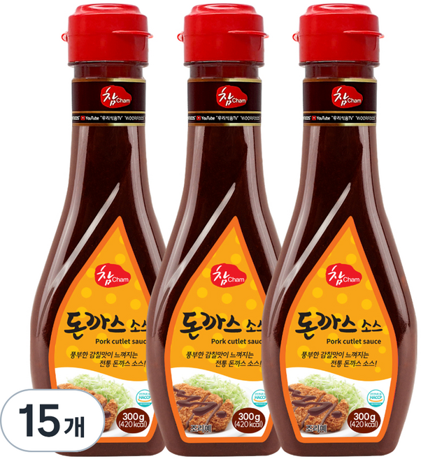 참 돈까스 소스, 300g, 15개