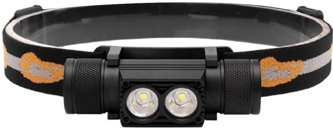 TX Tanox 特林 雙XML-L2LED迷你強亮頭燈 220 x 120 x 60mm 250g, 黑色, 1個