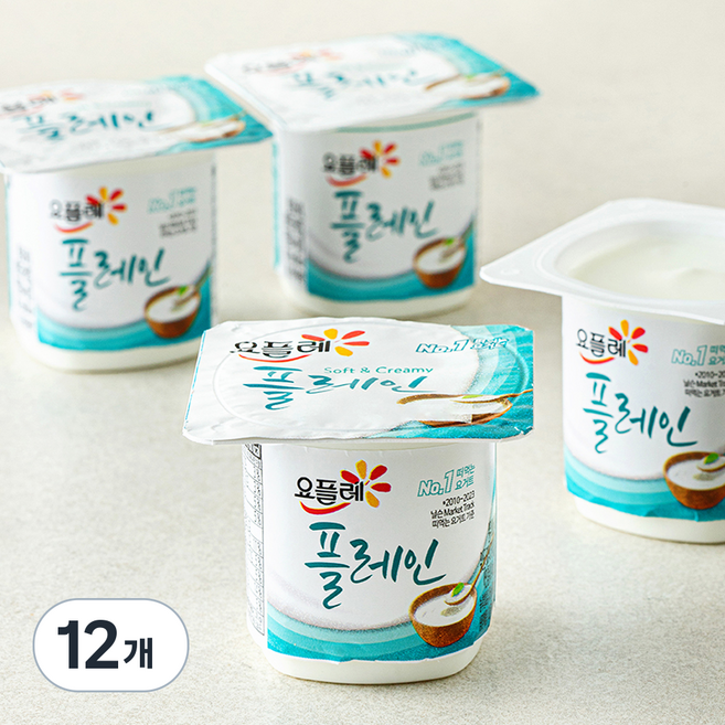 요플레 플레인 멀티, 85g, 12개
