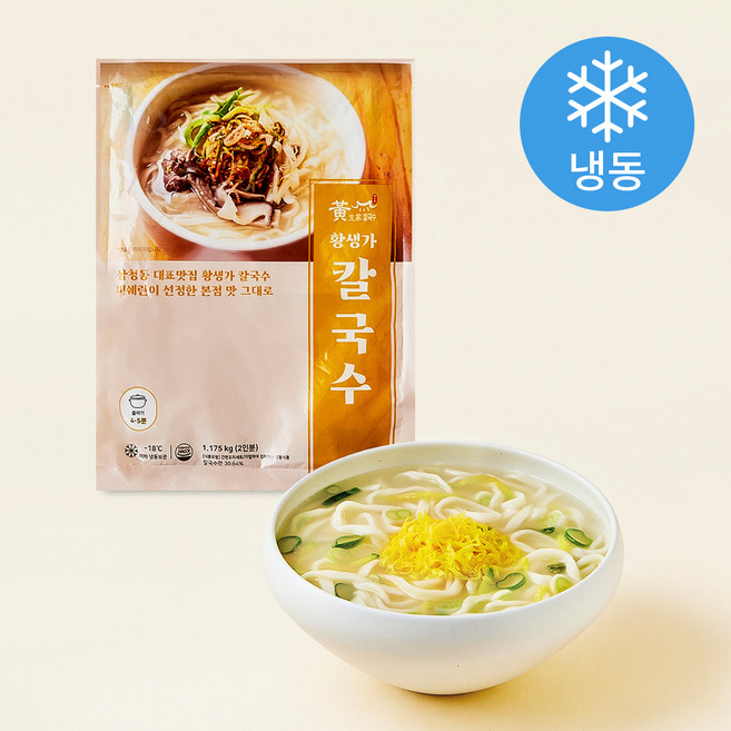 황생가 칼국수 2인분 (냉동), 1.175kg, 1개