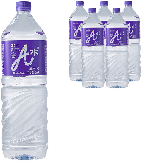 에이수 Rap 알칼리 암반수, 2L, 6개