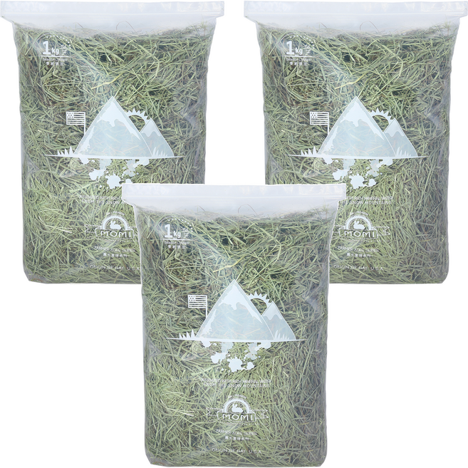 momi 摩米 農夫皇牌系列 特選二割提摩西草飼料, 1kg, 3包