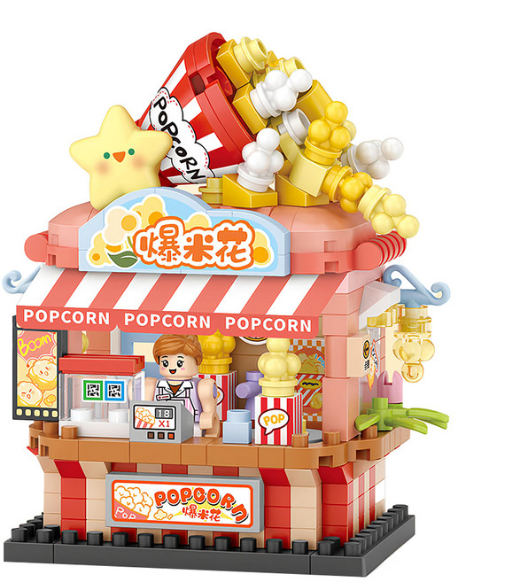 LoZ 爆米花小店積木, 爆米花小店, 1組