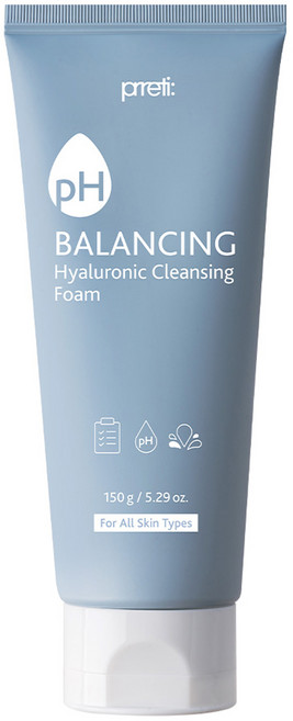프레티 약산성 히알루로닉 클렌징 폼, 150g, 1개