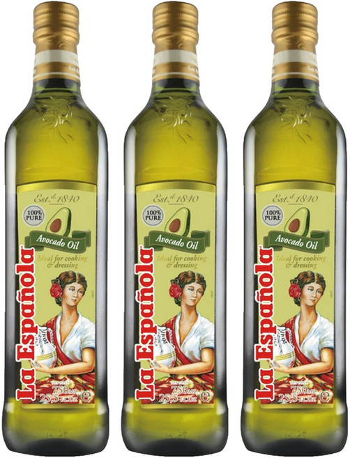 La Espanola 萊瑞 100%酪梨油, 3瓶, 750ml