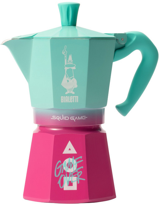 BIALeTTI 拜雷提 Express 魷魚遊戲摩卡壺 6杯份, 1個, 混合色