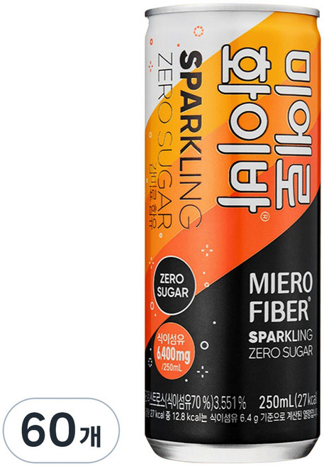미에로화이바 스파클링제로슈가 캔, 250ml, 60개