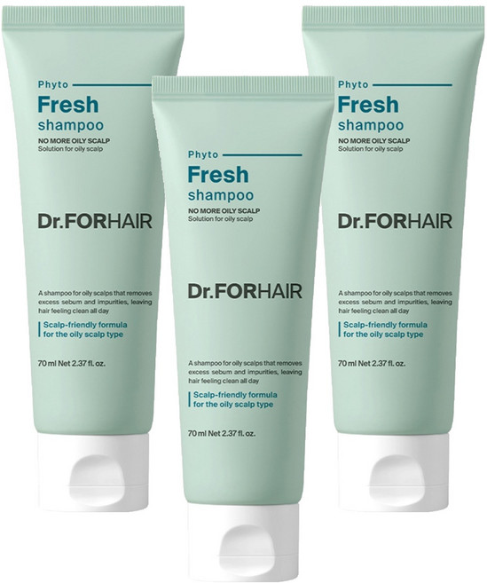 닥터포헤어 피토프레시 지성두피 샴푸, 70ml, 3개