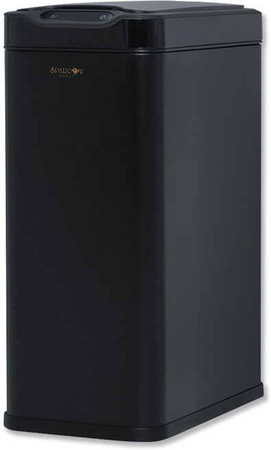 스패로우하우스 스테인리스 자동센서 휴지통, 매트블랙