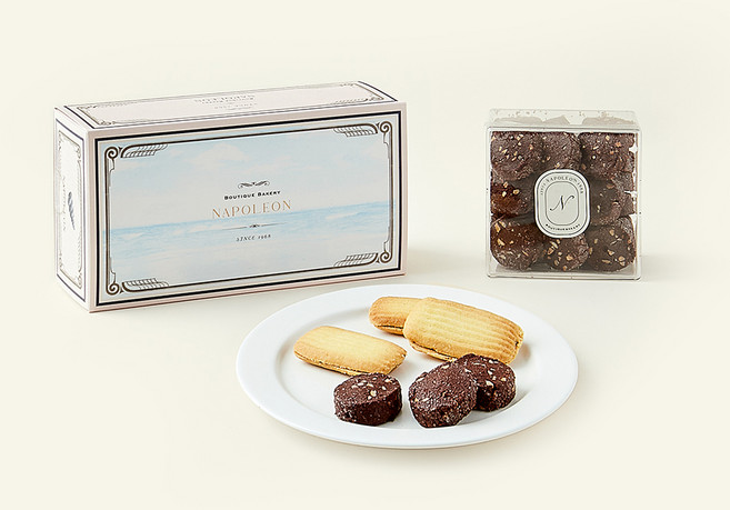나폴레옹베이커리 쿠키 바닐라초코 155g + 쇼콜라아망드 140g, 295g, 1세트