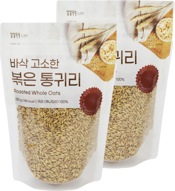 태광선식 바로 먹는 볶은 통귀리, 280g, 2개