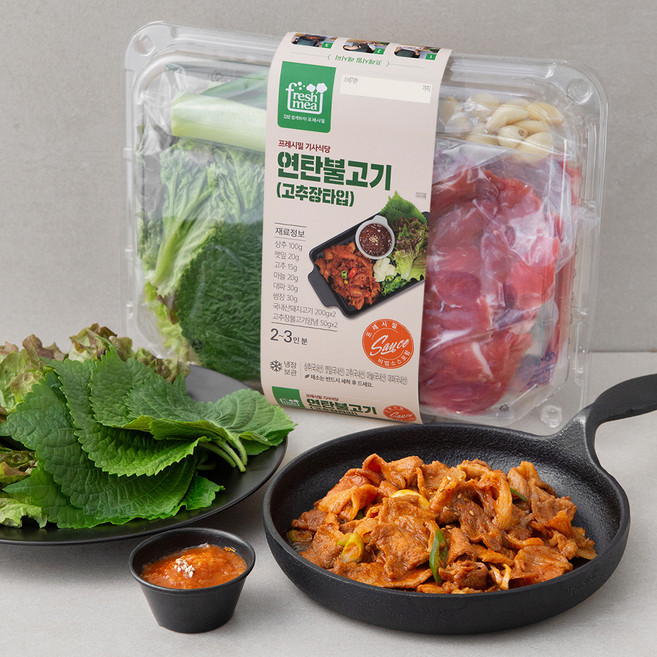 프레시밀 기사식당 연탄불고기 고추장, 715g, 1개