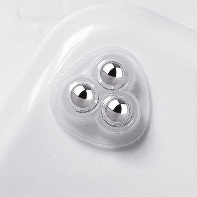 슬로앤 부착식 회전 삼각 볼바퀴 3.7 x 3.7 cm, 투명, 20개