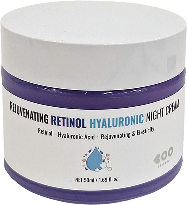 DEARBOO A醇玻尿酸 夜間乳霜 50ml 緊緻保濕 韓國進口, 1罐