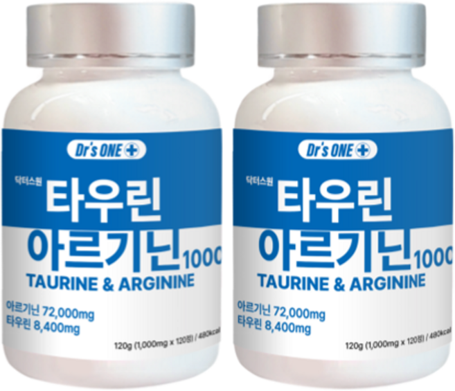 닥터스원 타우린 아르기닌 1000 120g, 120정, 2개