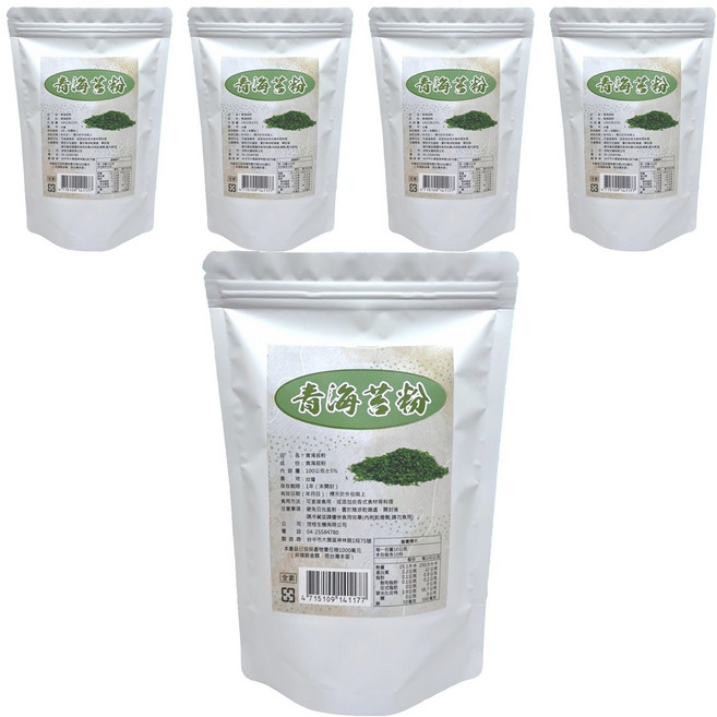 茂格生機 青海苔, 100g, 5包