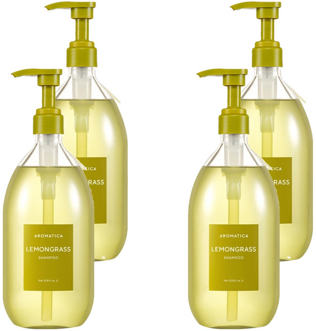 아로마티카 레몬그라스 탈모케어 샴푸, 1L, 4개