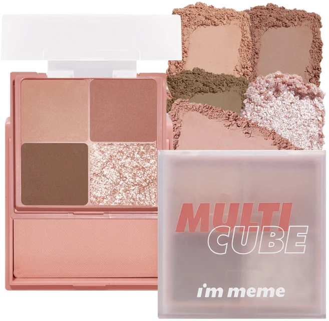 i'm meme 我愛口袋 彩妝小方盒眼影盤, 08 小煙粉, 1個