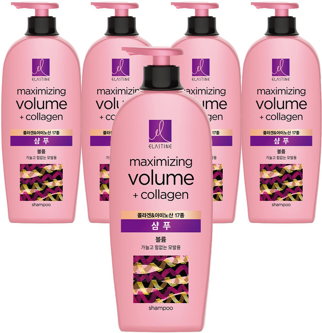 엘라스틴 마린콜라겐 탱글볼륨 샴푸, 680ml, 5개