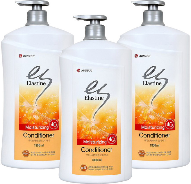 엘라스틴 모이스처라이징 케어 컨디셔너, 1.8L, 3개