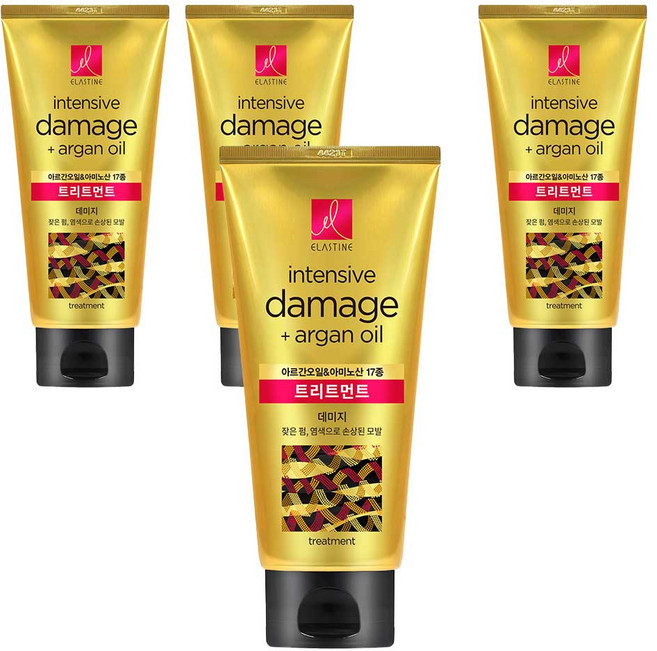 엘라스틴 아르간오일 데미지 트리트먼트, 300ml, 4개