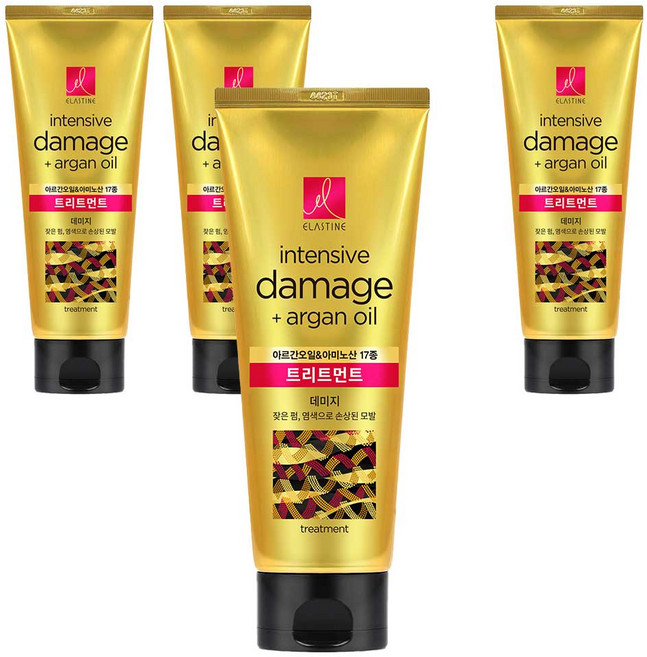 엘라스틴 아르간오일 데미지 트리트먼트, 200ml, 4개