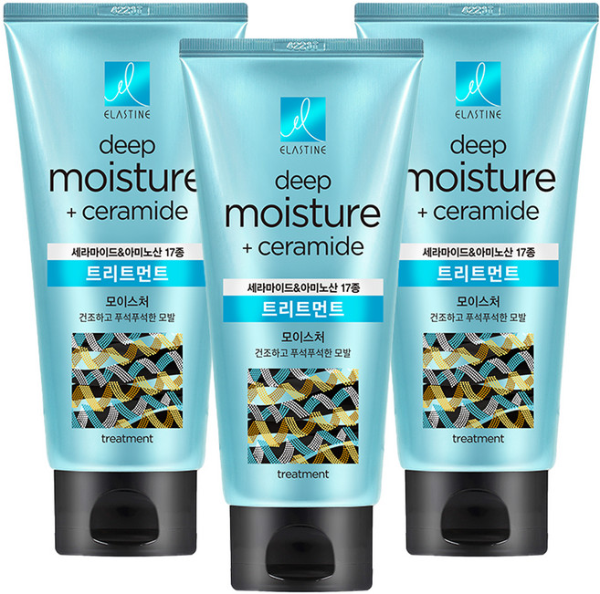 엘라스틴 세라마이드 모이스처 헤어트리트먼트, 300ml, 3개