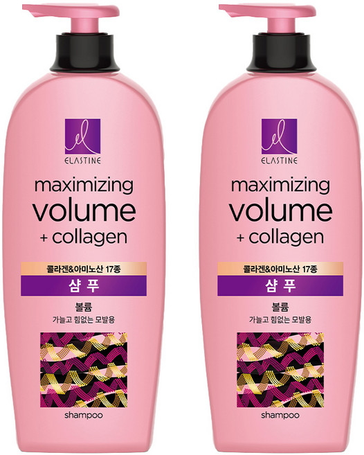 엘라스틴 콜라겐 볼륨 샴푸, 680ml, 2개