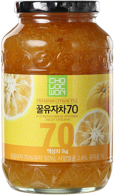 초록원 꿀유자차70, 1kg, 1개입, 1개