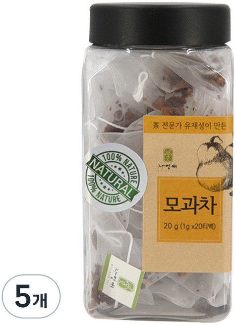 자연애 모과차 티백, 1g, 20개입, 5개