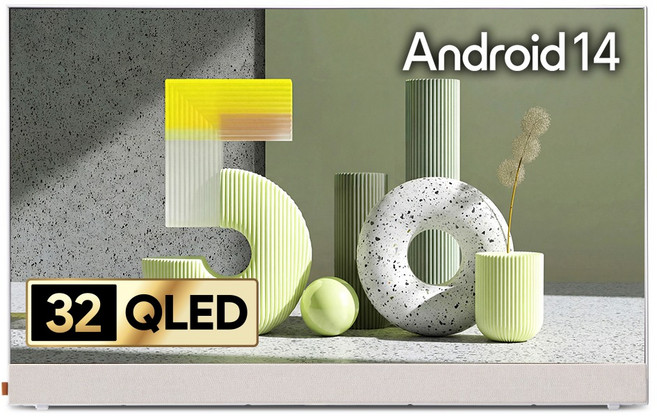 더함 FHD QLED 무선 포터블 돌비 AI 구글 5.0 야외 캠핑 휴대용 스마트TV, 81cm(32인치), NA321QLED Google5.0 PORTABLE 2025C WHITE, 스탠드형, 고객직접설치