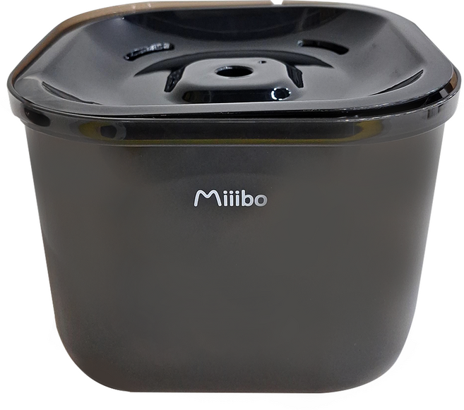 Miiibo 貓咪寶 彩虹寵物飲水機 1.7升 四重過濾系統 超靜音 USB供電, 黑色, 1個