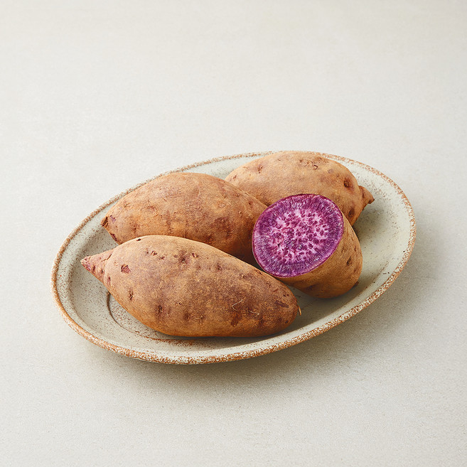 유기농 인증 자색 고구마, 800g, 1개