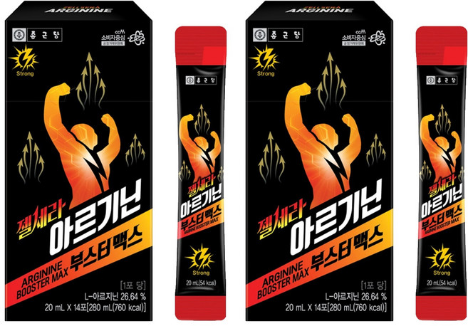 종근당 젤세라 아르기닌 부스터맥스 14p, 280ml, 2개