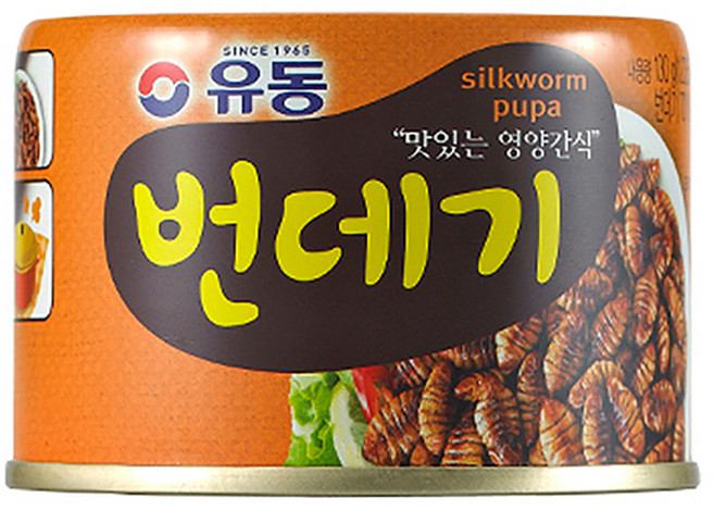 유동 번데기 통조림, 130g, 1개