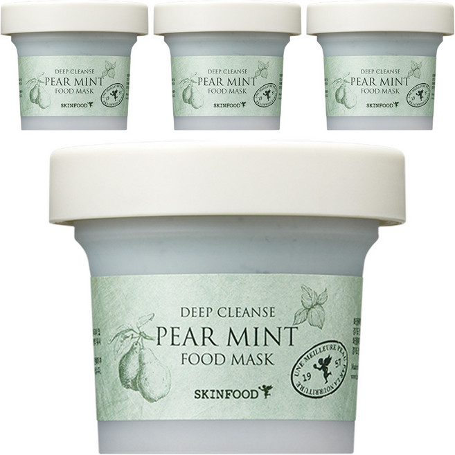 스킨푸드 페어민트 푸드 마스크 120g, 1개입, 4개